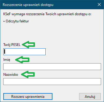 Rozszerzenie uprawnień
